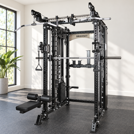 SKEISO SKS-1 all-in-one home gym in a garage gym