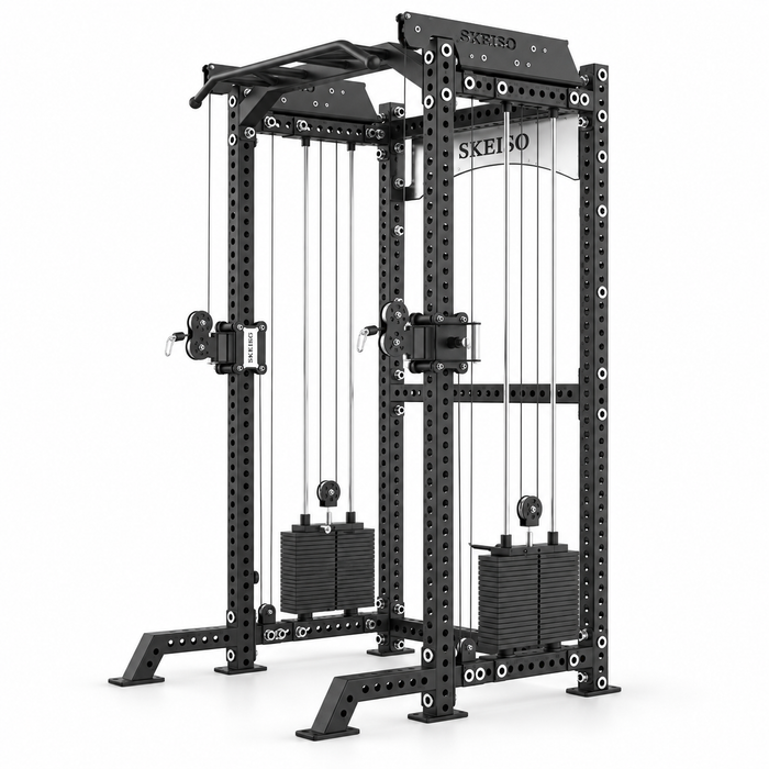 SKEISO SKS-2 half rack functional trainer front view