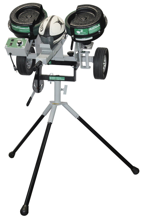 Sports Attack Drop Attack Rugby Machine, 90V, Complete - 4581-5818-1 — in use on field