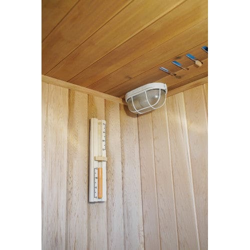 SunRay Aston HL200TN Aston 1-2 Person Indoor Traditional Steam Sauna — interior lighting