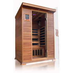 SunRay 2 Person Cedar Sauna w/Carbon Heaters - HL200K Sierra