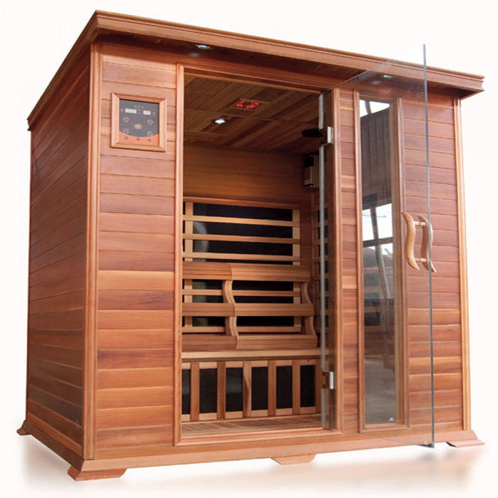 SunRay Savannah Indoor 3-Person Cedar Infrared Sauna HL300K - PrimeFair