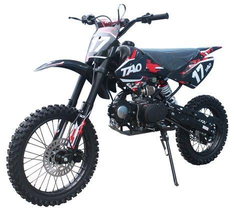 Tao DB-17 - 125cc Deluxe Dirt / Pit Bike 17" front rim 4 Speed manual, 30.72 inch seat height - Motobuys