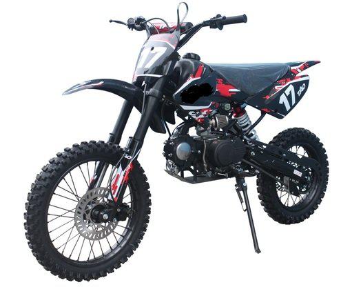Tao Motor DB-17 - 125cc Deluxe Dirt / Pit Bike 17" front rim  4 Speed manual, 30.72 inch seat height