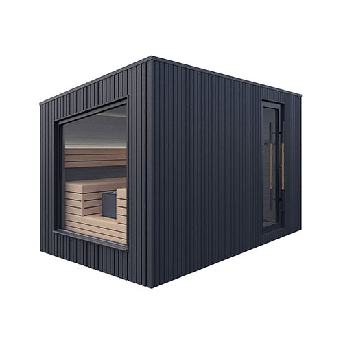 Auroom Terra Outdoor Modular Cabin Sauna, Black, Up to 5 Persons - image 2