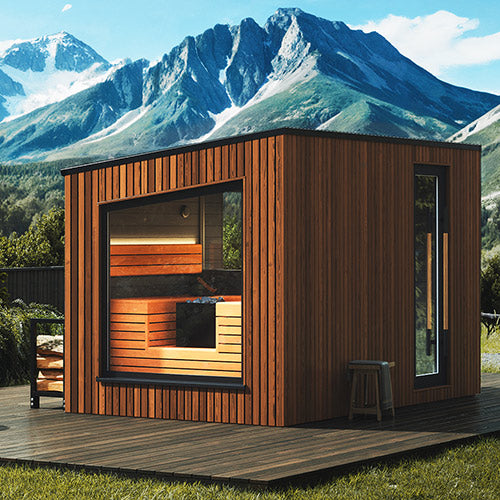 Auroom Terra Outdoor Modular Cabin Sauna, Natural, Up to 5 Persons - image 2