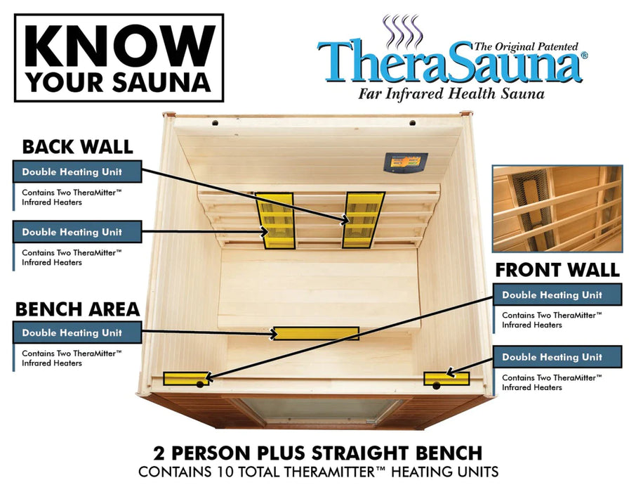 Therasauna Two Person Plus Infrared Sauna Ts5753 Saunas