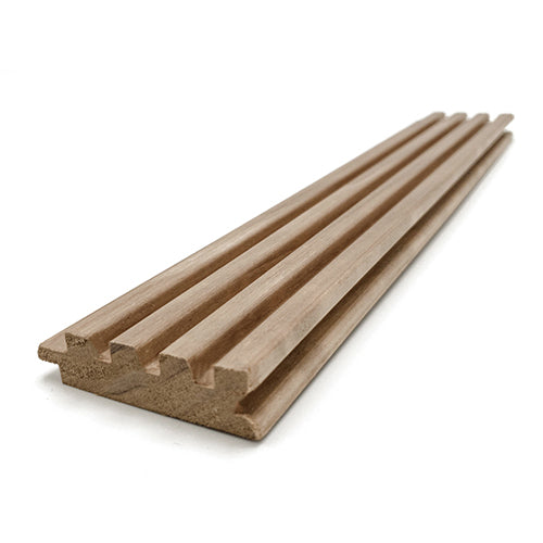 PROSAUNAS Thermo-Aspen Groove-S 1x3 (15mm x 60mm) T&G Sauna Wood