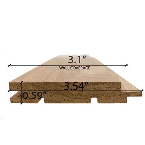 PROSAUNAS Thermo-Aspen 1x4 (15mm x 90mm) T&G STS4 Sauna Wood - image 8