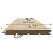 PROSAUNAS Thermo-Aspen 1x5 (15mm x 120mm) T&G STS4 Sauna Wood - image 8