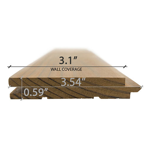 PROSAUNAS Thermo-Radiata Pine 1x4 (15mm x 90mm) T&G STS4 Sauna Wood - image 7
