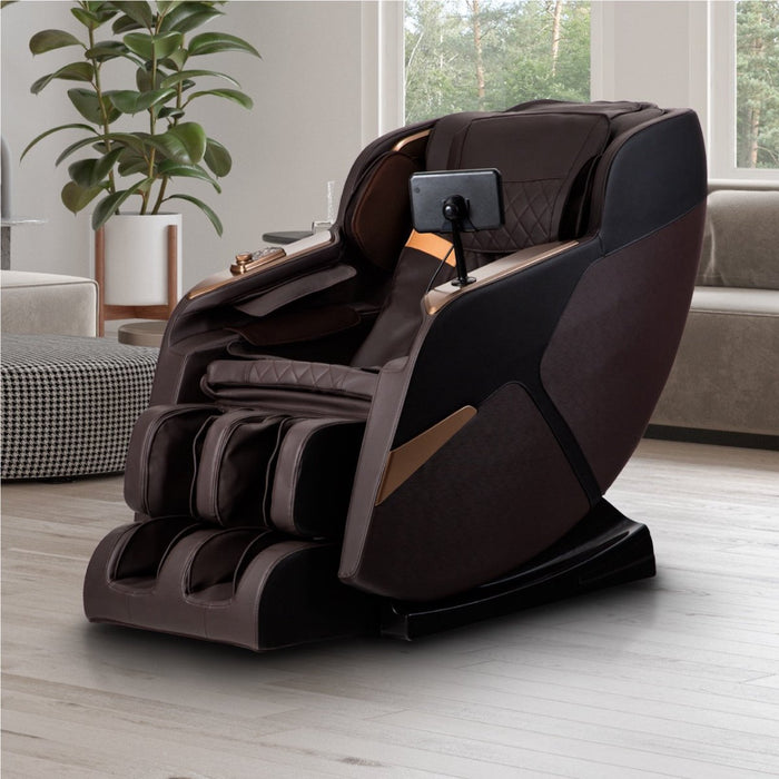 Titan Ti-H7 – Zero Gravity Recline & Full-Body Air Compression massage chair upright in living-room setting