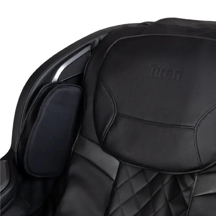 Titan Ti-Regal – Zero Gravity Recline & Full-Body Air Compression side profile showing roller path length