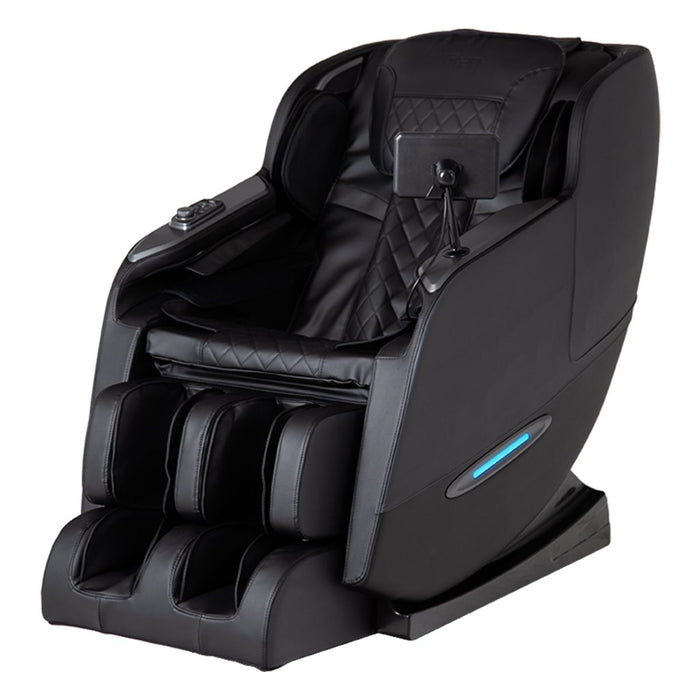 Titan Ti-Royale – Zero Gravity Recline & Full-Body Air Compression roller mechanism close-up showing track travel