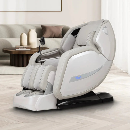 Titan 4D Advent – 4D Massage Mechanism & SL massage chair upright in living-room setting