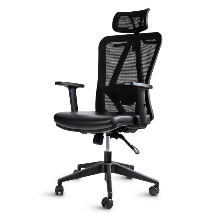 Titan Ergo 9606P (Synthetic Leather) Ergonomic Office Chair — side angle
