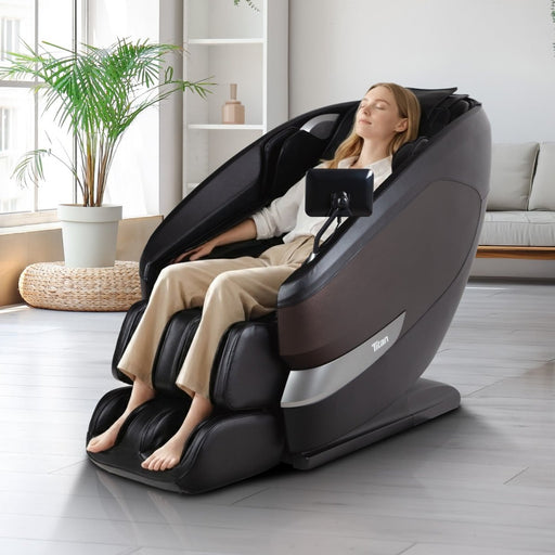 Titan Gemini massage chair upright in living-room setting