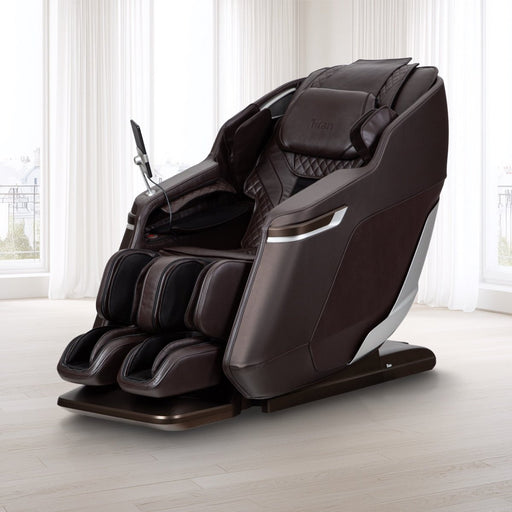 Titan Plantaris – 4D Massage Mechanism & SL massage chair upright in living-room setting