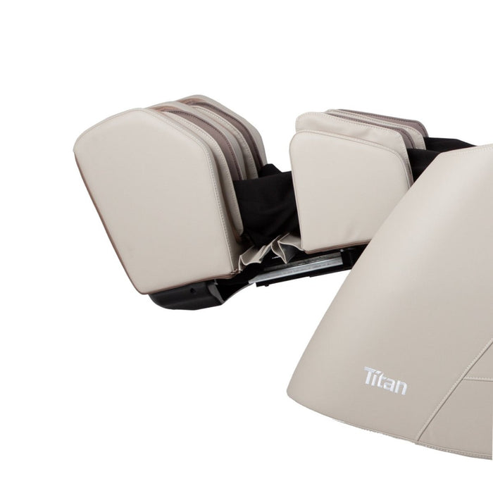 Titan Telos – 2D Massage Mechanism & SL side profile showing SL-Track length