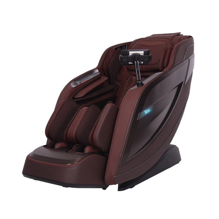 Titan TP-4D 8500 MAX – 4D Massage Mechanism & Voice Control side profile showing roller path length