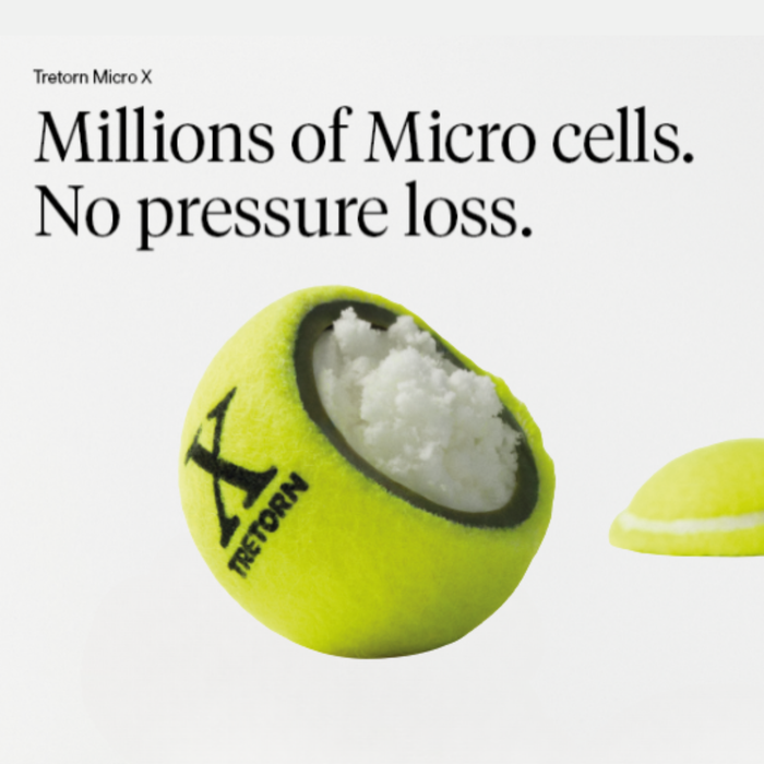 Tretorn Micro-X micro-cell core cutaway graphic
