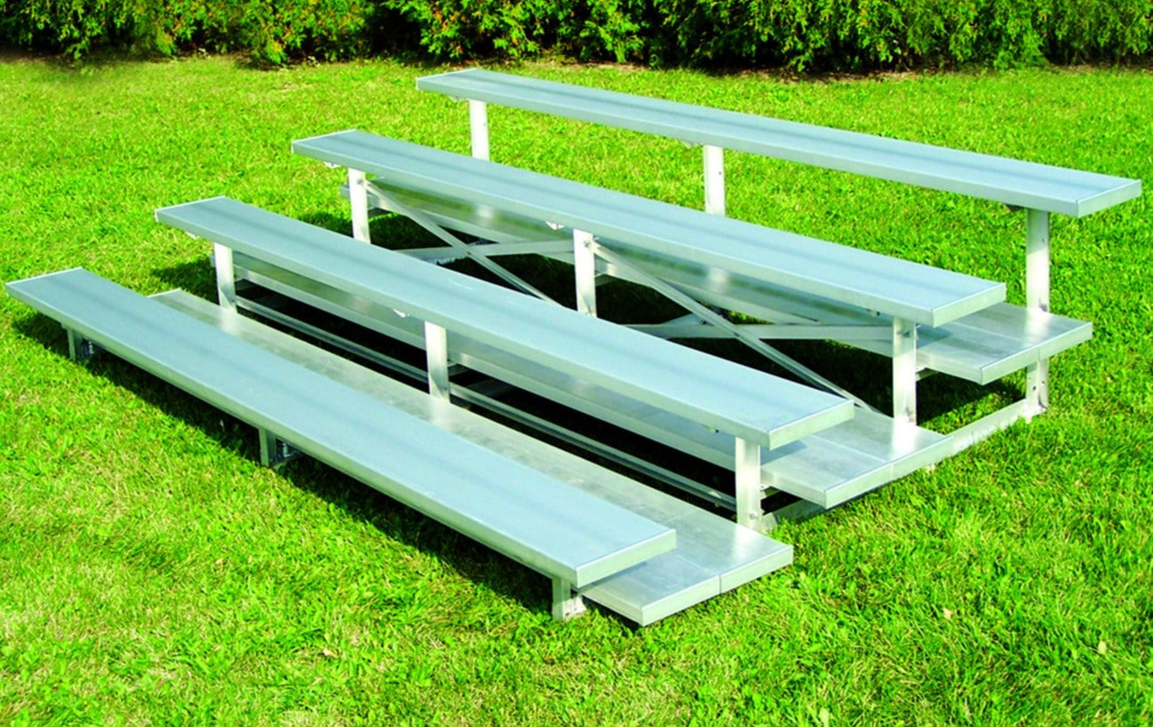 Trigon Sports 4 Row 27' Low Rise Bleacher BL427LR | Peak Flow Fitness