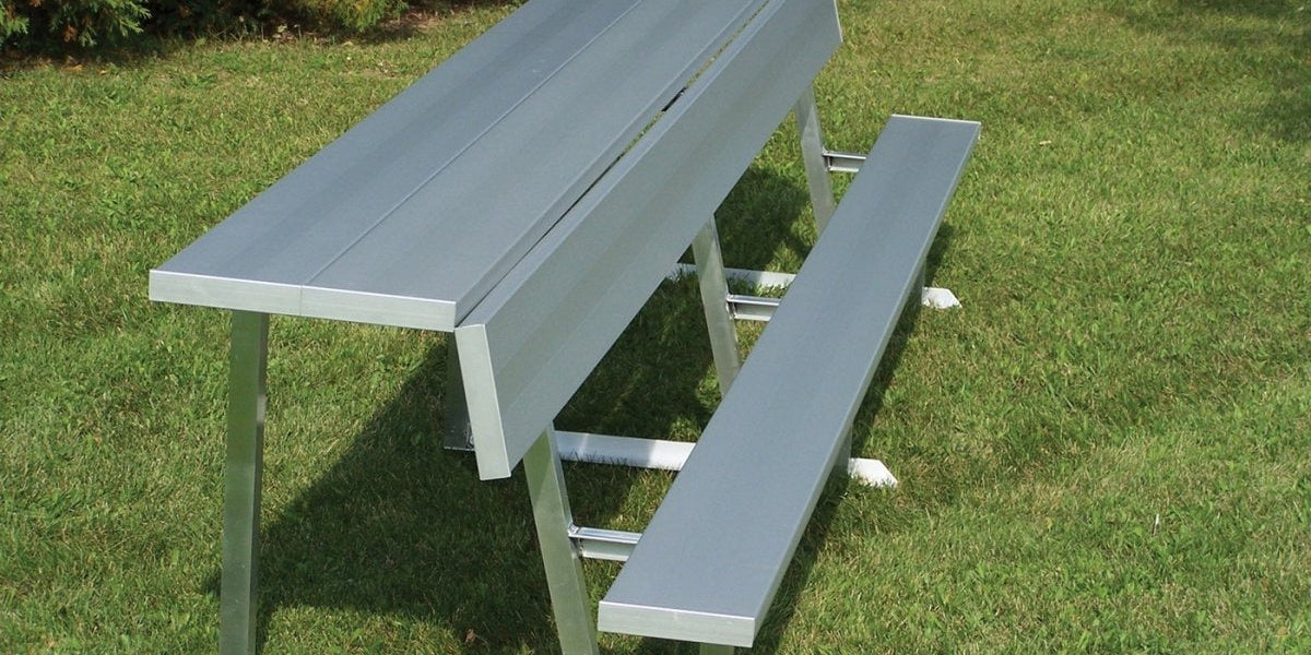 Trigon Sports PBS15 15 ft. Portable Team Bench with Back & Shelf | Peak ...