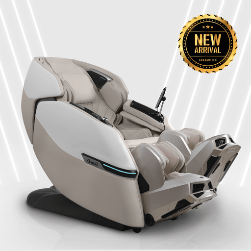 Osaki Trion Flex Duo 4D+3D – 4D Massage Mechanism & 3D Massage Mechanism massage chair upright in living-room setting