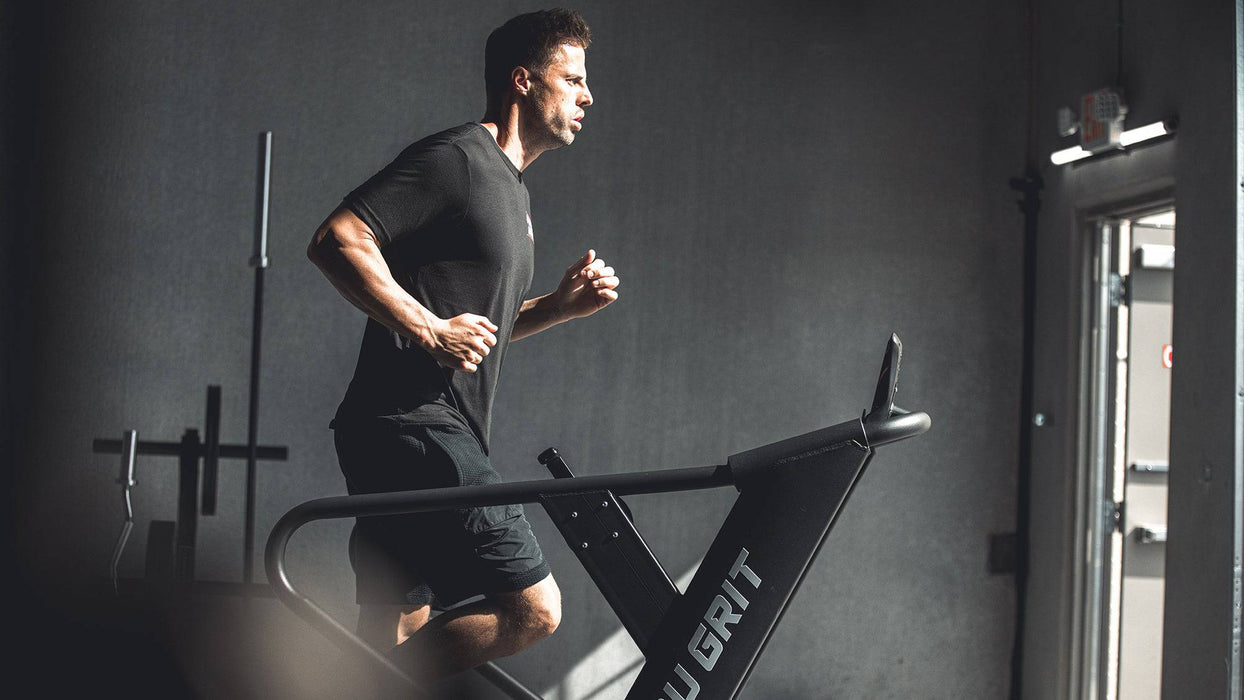 Grit Runner commercial curved treadmill detail
