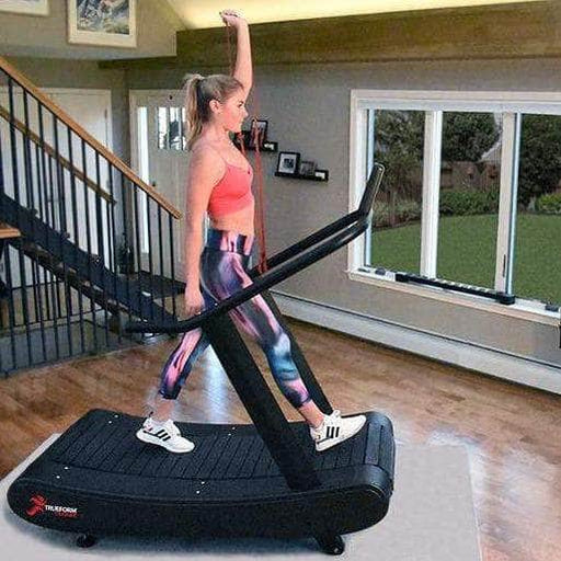 TrueForm Premium 17" Trainer Treadmill Non-Motorized Small Curved Walking Pad TFT-D - PrimeFair