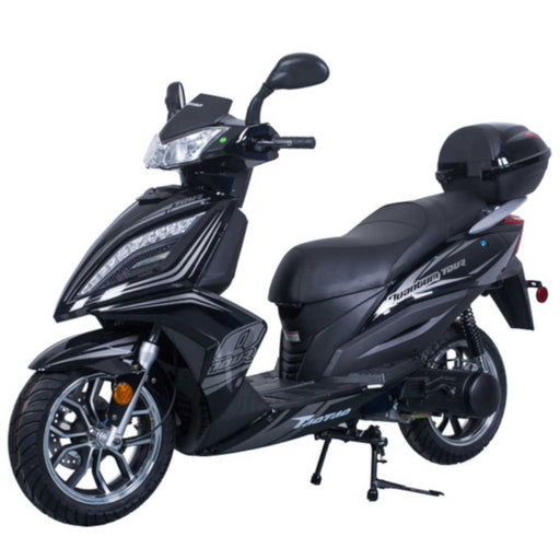 Tao Phoenix 150 Scooter, Full Size, LED Headlights, 13" Custom Alloy Wheels, Locking Trunk - Motobuys