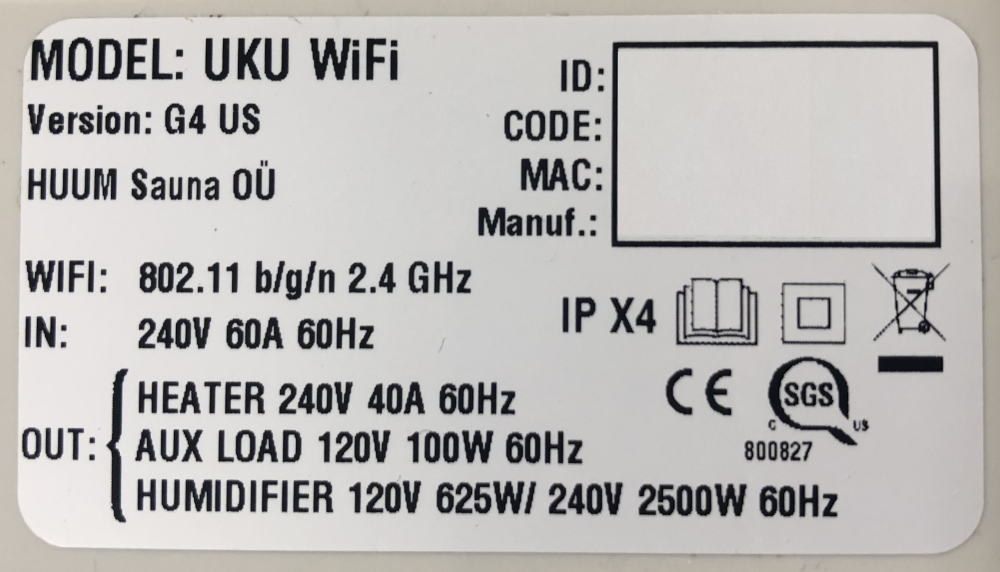 HUUM SP0030 Main Module for UKU 4.1 Wi-Fi Controls - image 2
