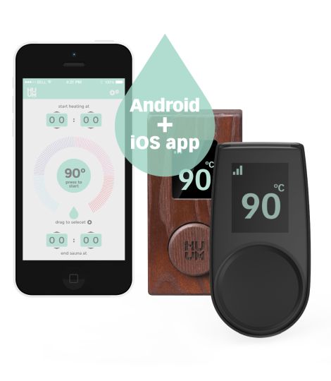 HUUM UKU Glass Sauna Heater Control with Wi-Fi, Digital On/Off, Time - image 4