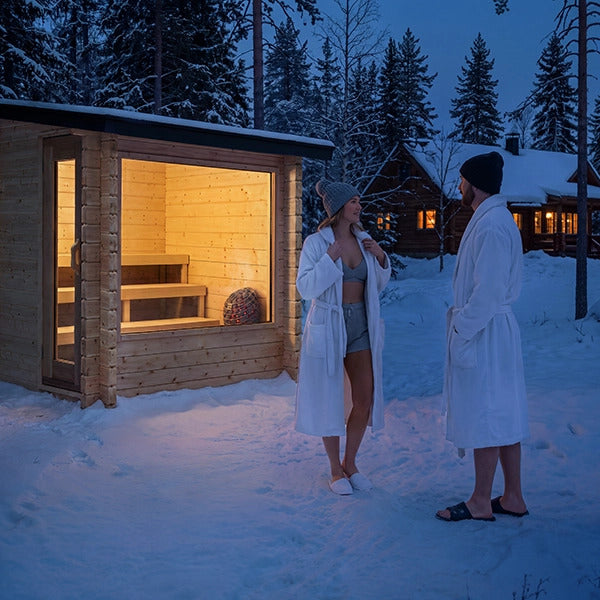 Canadian Timber Avalon Outdoor Sauna with Three-Tier Benches - photo 4