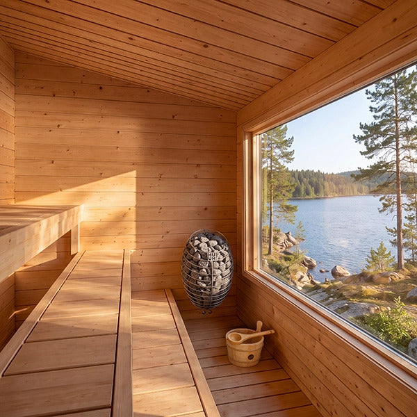 Canadian Timber Avalon Outdoor Sauna with Three-Tier Benches - photo 5