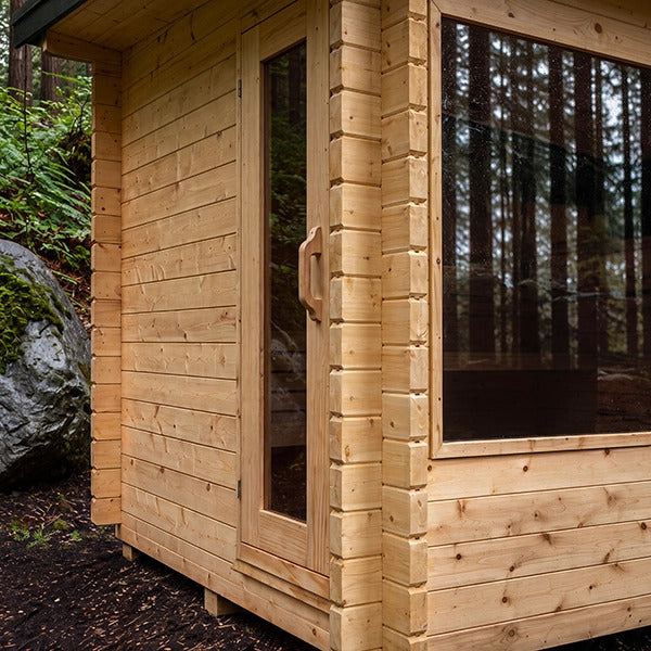 Canadian Timber Avalon Outdoor Sauna with Three-Tier Benches - photo 9