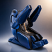 360 Massage Weltron 5D robotic massage chair in Blue