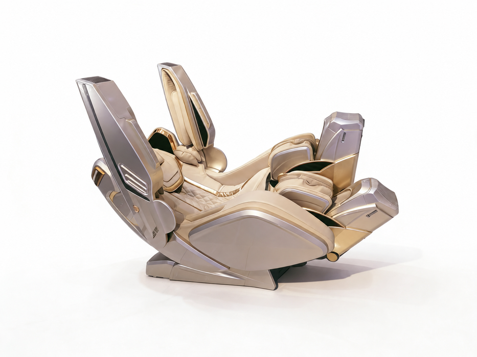 360 Massage Weltron 5D robotic massage chair in Cream