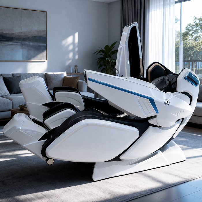 360 Massage Weltron 5D robotic massage chair in White