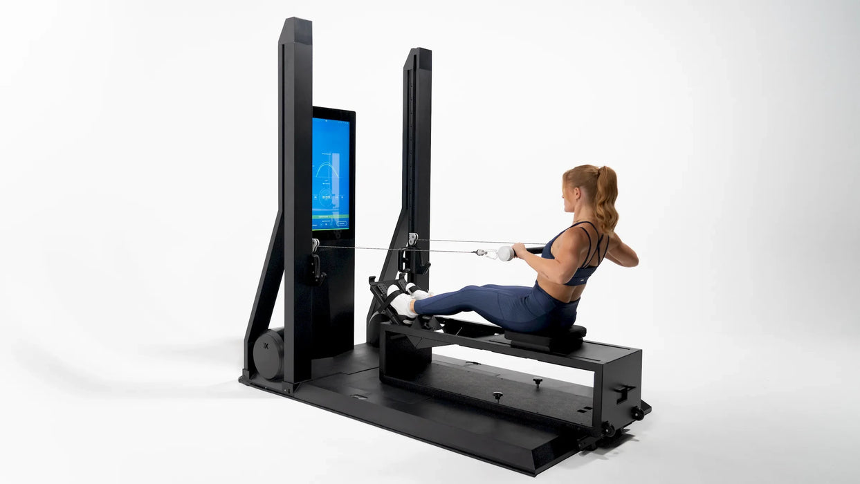 OxeFit XS1 cardio rowing mode with hydro resistance