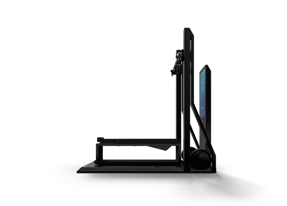 OxeFit XS1 platform with deck unfolded for full-body training