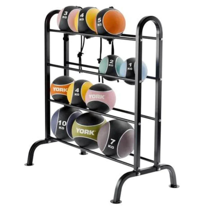 York Storage Rack York Barbell Horizontal Medicine Ball Storage Rack — Peak Flow Fitness