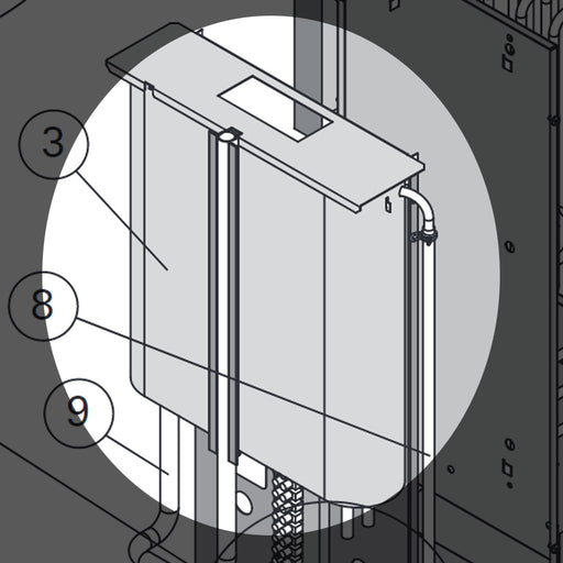 Harvia ZCU-115 Water reservoir for Virta Combi heaters
