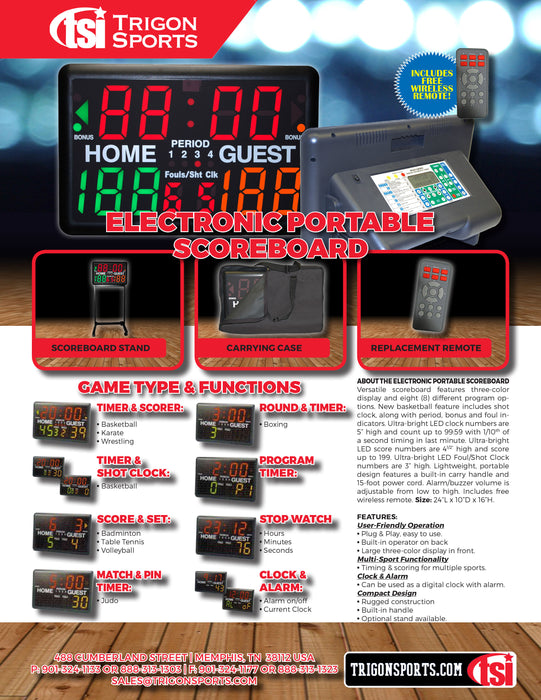 Trigon Sports Multi-Sport Indoor Scorer & Timer SCORE