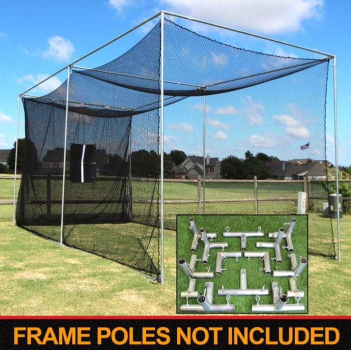 Cimarron 20x10x10 Masters Golf Net with Frame Kit - MAS20GNTC