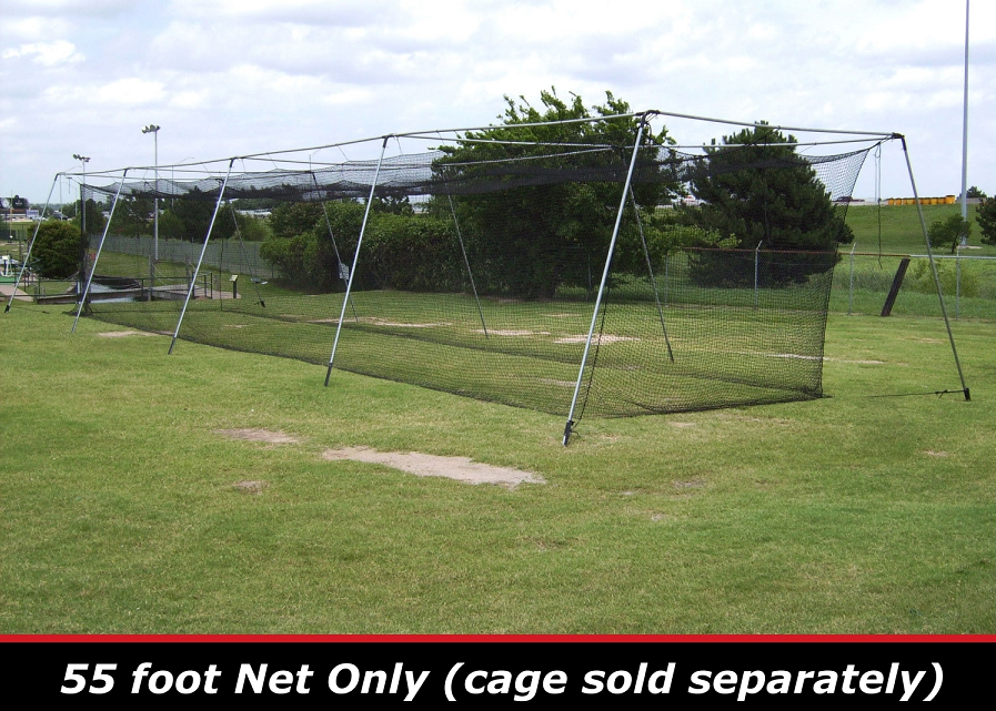 Cimarron 55x14x12 Standard #42 Twisted Poly Batting Cage Net - 554242STP