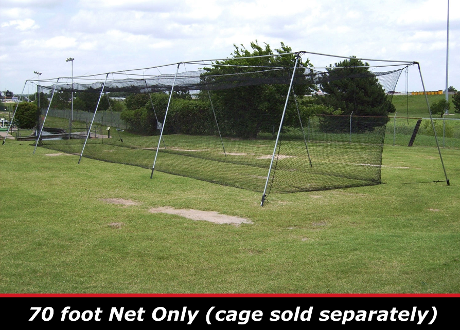 Cimarron 70x14x12 Standard #42 Twisted Poly Batting Cage Net - 704242STP