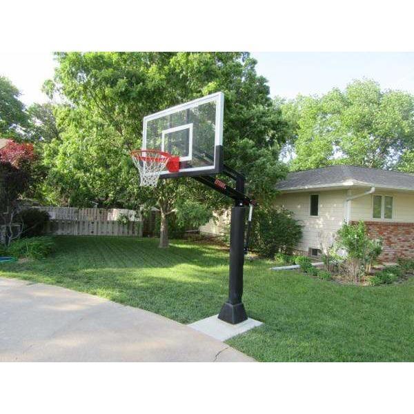 First Team Attack In Ground Adjustable Basketball Goal