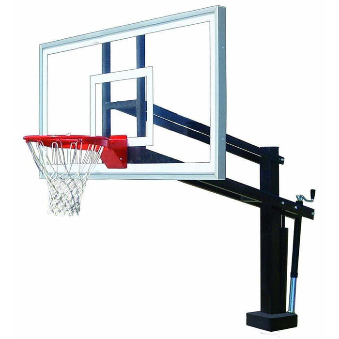 First Team HydroShot Stainless Steel In-Ground Poolside Basketball Hoop