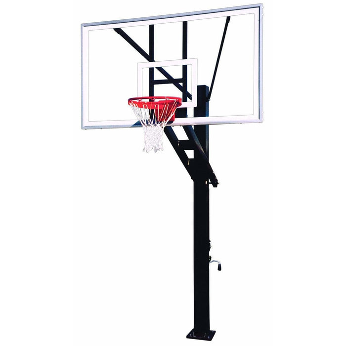 First Team Stainless Olympian In Ground Adjustable Basketball Goal